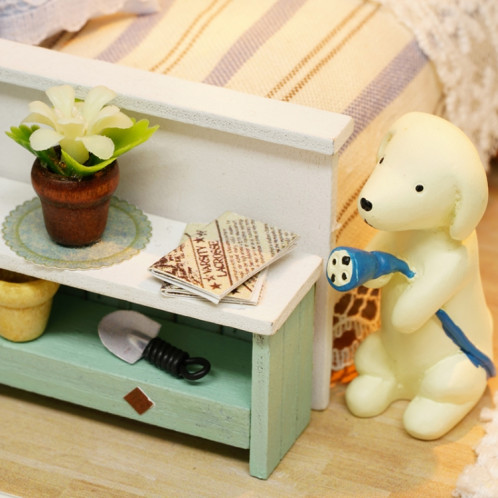 Meubles de maison en bois de chambre mignonne jouets de maison de poupée bricolage pour enfants cadeau de Noël et d'anniversaire SH36111448-05