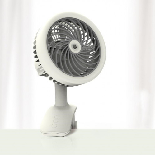 Ventilateur à clip de chargement USB pour petit ventilateur de bureau (blanc) SH401A60-08