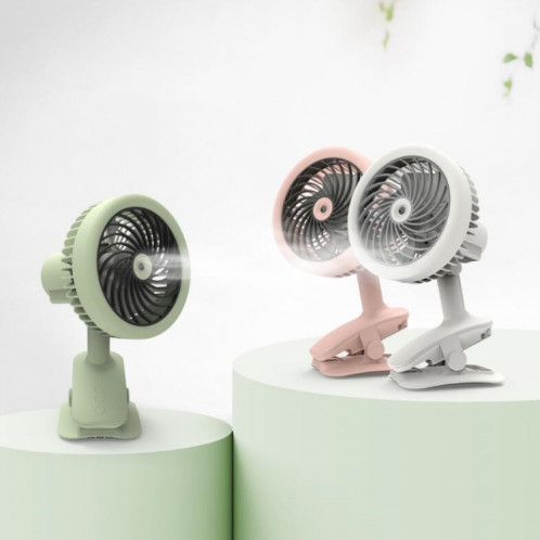 Ventilateur à clip de chargement USB pour petit ventilateur de bureau (blanc) SH401A60-08