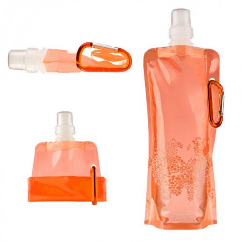 0.5L Portable Ultralight Pliable Silicone Sac D'eau En Plein Air Sports Fournitures Randonnée Camping Flacon Souple Sac Étanche (Rose) SH401E906-06