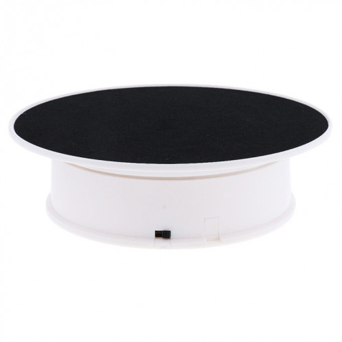 30cm 360 degrés Triffilt de platine tournant de platine de tournage vidéo Vidéo Props PLAYTABLE POUR PHOTOGIE, CHARGE 4KG (Blanc + Noir) SH1602534-06