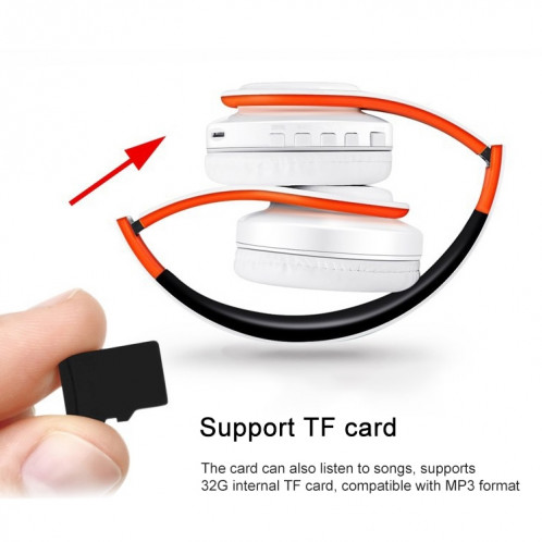 Lecteur STEREO BLUETOOTH BLUETOOTH LPT660, support 32 Go de carte TF et 3,5 mm Aux (or noir) SH301G590-07