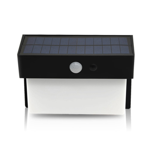Contrôle de la lumière extérieure de la cour extérieure de la lumière de paysage solaire de 2,5 W 50 LED + lampe murale à détection radar (noir) SH401B258-09