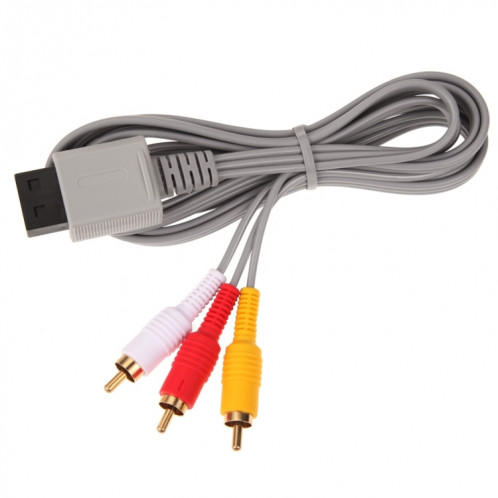 Câble composant 1,8 m Câble audio vidéo AV Composite 3 RCA pour la sortie vidéo principale 480p la plus nette pour la console Nintendo Wii SH37661859-04