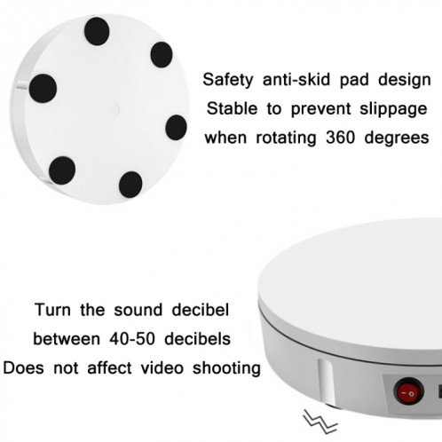 Tableau de commande électrique de la télécommande de 30 cm Stand d'affichage à échantillon électrique, Spécifications: Plug (blanc) SH003A676-07