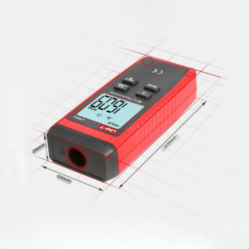 UT373 tachymètre laser haute précision sans contact compteur de vitesse moteur à affichage numérique SH2309193-08