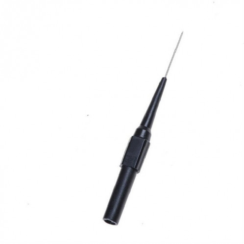 Sonde de test de stylo de test de multimètre 30V Sonde de pointe longue et mince broche de prise de banane outil d'accessoires de réparation de voiture automatique (noir) SH801B1880-09