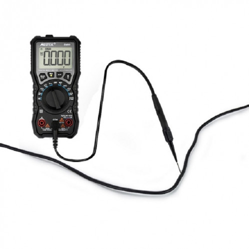 Sonde de test de stylo de test de multimètre 30V Sonde de pointe longue et mince broche de prise de banane outil d'accessoires de réparation de voiture automatique (noir) SH801B1880-09