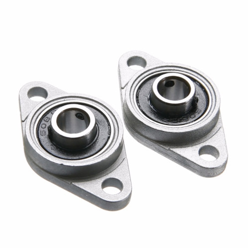 2 PCS Diamond KFL-08000001 Boîtier de roulement en alliage de zinc Boîtier miniature en alliage de zinc Roulement Accessoires d'imprimante 3D Universel, Taille: KFL001 (diamètre intérieur 12) SH23031843-07