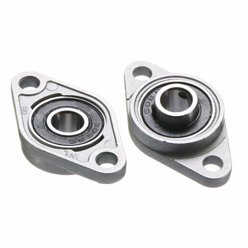 2 PCS Diamond KFL-08000001 Boîtier de roulement en alliage de zinc Boîtier miniature en alliage de zinc Roulement Accessoires d'imprimante 3D Universel, Taille: KFL001 (diamètre intérieur 12) SH23031843-07