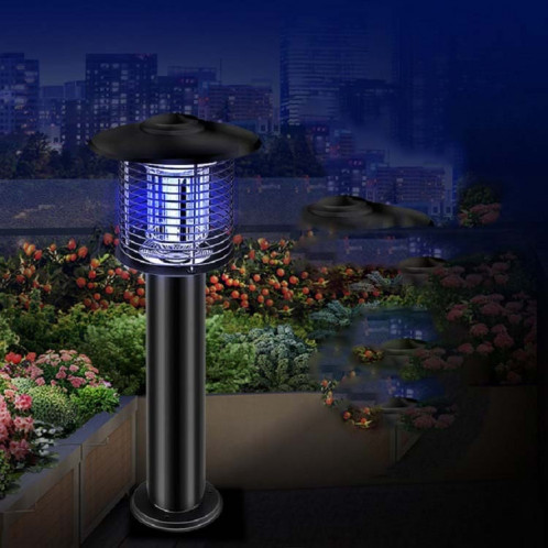 Lampe anti-moustique extérieure imperméable de jardin de cour extérieure, couleur: argent 388Q SH6304835-05