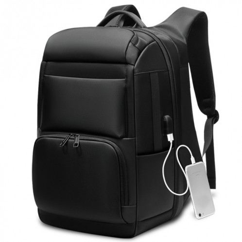 Sac à dos de voyage pour hommes de grande capacité Sac à dos anti-vol pour ordinateur portable avec port de chargement USB (noir) SH801A788-07