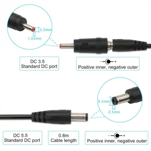 Câble d'amplification USB 5V Step Up to 9V 12V Convertisseur de tension réglable 1A Step-up Volt Transformer DC Power Regulator avec interrupteur EU SH8501855-07