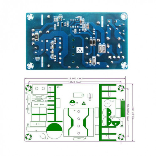 Module d'alimentation AC-DC AC 100-240V à DC 24V max 9A 150w AC DC Switching Power Board Board 24V adapter, Type de prise: Universel SH8001687-03