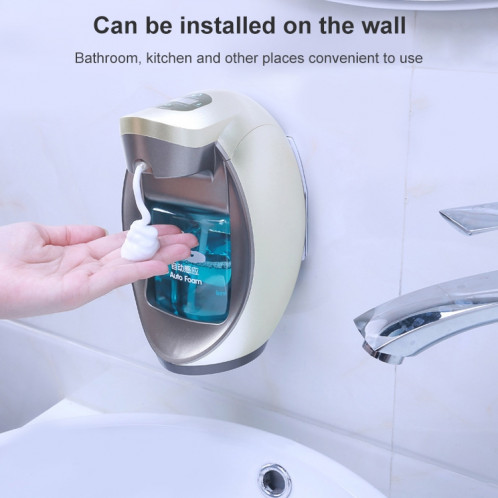 OH-BUBBLE Distributeur de savon à capteur automatique en mousse intelligente, Style: Modèles à piles (Or) SH801A175-07