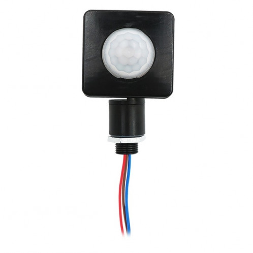 Interrupteur de projecteurs de mur de détecteur de mouvement infrarouge PIR de sécurité automatique, taille: 10 mm SH701A115-08