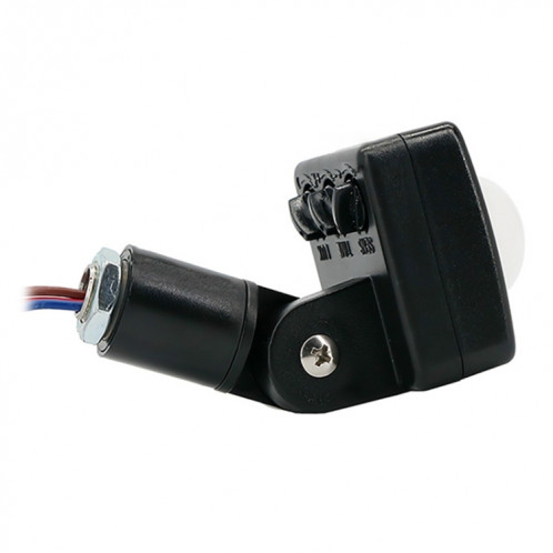 Interrupteur de projecteurs de mur de détecteur de mouvement infrarouge PIR de sécurité automatique, taille: 12 mm (blanc) SH702B628-08