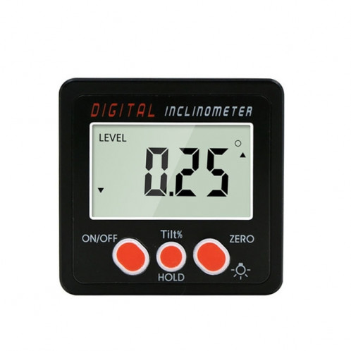 Inclinomètre d'affichage numérique électronique de précision IP54 4 x 90 degrés Boîte à angle de cutané SH57921107-08