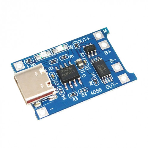 TP4056 Protection combinée USB-C / Type-C chargeant le module de carte de charge de batterie au lithium 1A SH60091862-05