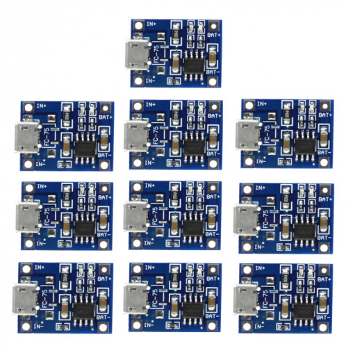 5 PCS TP4056 Module de carte de charge Micro USB Interface Microphone USB pour batterie au Lithium 1A SH6074542-06
