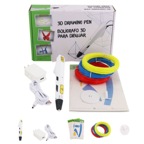 Stylo d'impression 3D pour enfants Toy Art Doodle Pen, spécification : prise USB + US SH2404531-07