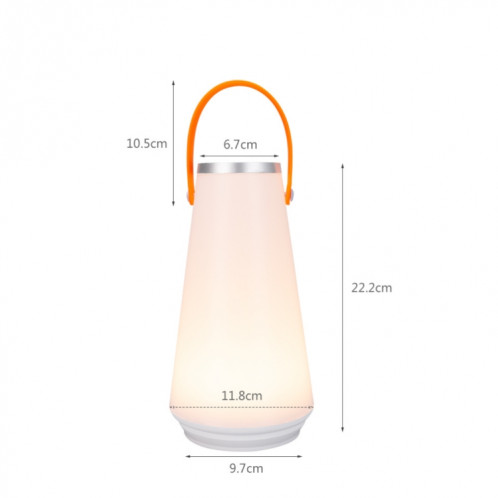 Lampe de table à LED rechargeable de commutateur portatif de contact extérieur lumière de nuit d'urgence de camping avec la poignée SH95781673-09