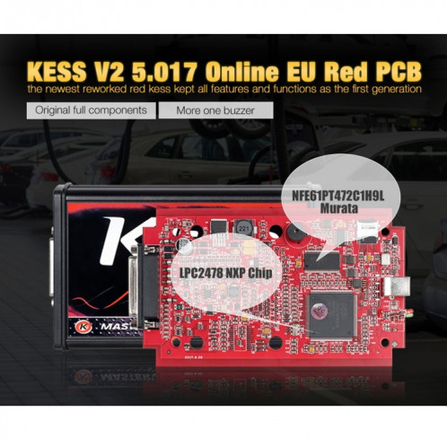 V2 V5.017 EU ECM Titane Winols KESS 4 LED Version principale en ligne ECU OBD 2 outil de programmeur de voiture / camion SH0675720-013