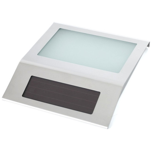 Indicateur lumineux de numéro de maison fixé au mur d'acier inoxydable solaire imperméable extérieur de 2 LED SH38981980-08