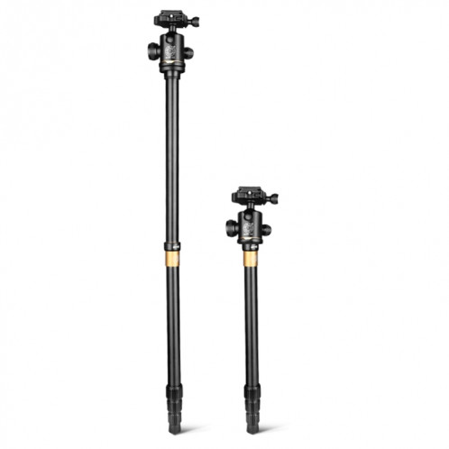 Q222 Jambes pliantes portables à 4 sections en alliage d'aluminium Support de monopode à montage sur trépied avec rotules SH7979730-016