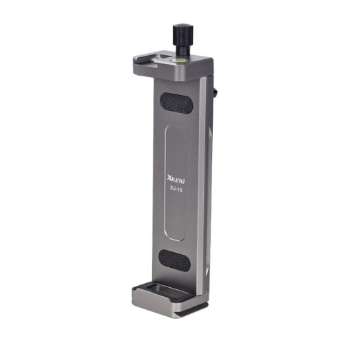 Xiletu Xj15 Live Broadcast Desktop Full Metal Tripod Mount Tablet Pc Phone Clamp avec trous de vis de 1/4 pouce et base de chaussure froide (gris argenté) SX101A1117-012