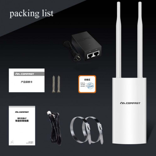 EW72 Routeur AP à couverture sans fil haute puissance Comfast à 1200 Mbps pour l'extérieur () SC002B172-09