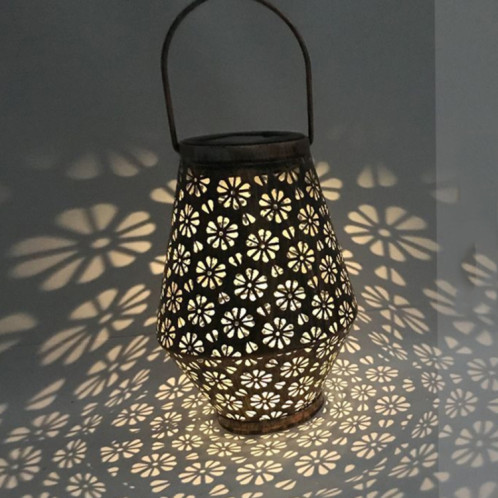 Lanterne solaire extérieure en fer forgé décoration de jardin lumière LED suspension SH4681784-08