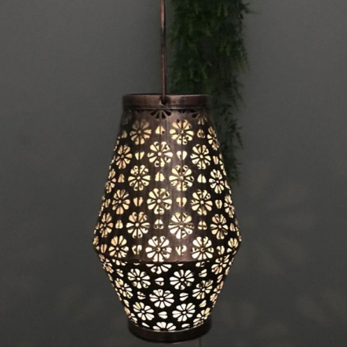 Lanterne solaire extérieure en fer forgé décoration de jardin lumière LED suspension SH4681784-08