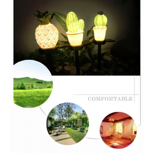Lampe de paysage de plantes en pot de simulation solaire extérieure LED Courtyard Lawn Light (Cactus à tête unique) SH301B1651-06