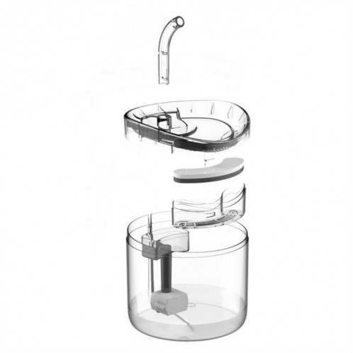 Pet automatique Circulating et silencieux ne prend pas en fuite d'électricité Distributeur d'eau, Spécification: , Style: Couleur Transparent SH1202630-06