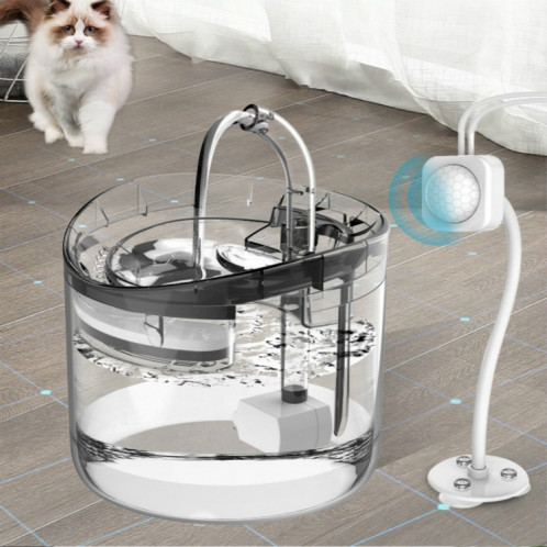 Pet automatique Circulating et silencieux ne prend pas en fuite d'électricité Distributeur d'eau, Spécification: , Style: Couleur Transparent SH1202630-06