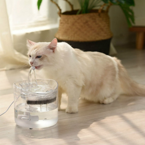 Pet automatique Circulating et silencieux ne prend pas en fuite d'électricité Distributeur d'eau, Spécification: , Style: Couleur Transparent SH1202630-06