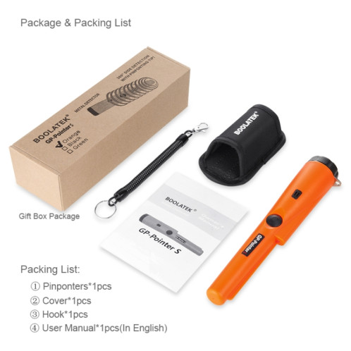 GP-Pointer S Détecteur de métaux Détecteur d'or Pointeur de localisation (Orange) SG901C1470-07