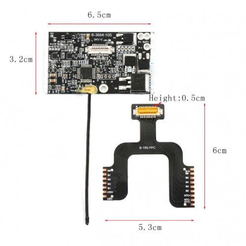 3 en 1 pour Xiaomi Mijia M365 Scooter carte principale de contrôle de batterie + panneau souple + ensemble de bandes latérales SH32841749-07