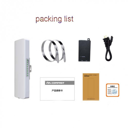 2 pcs Comfamp E314n 300Mbps Couvre 5 kilomètres de la station de base WiFi Pont sans fil, Type de plug: UK Plug SC92031140-012