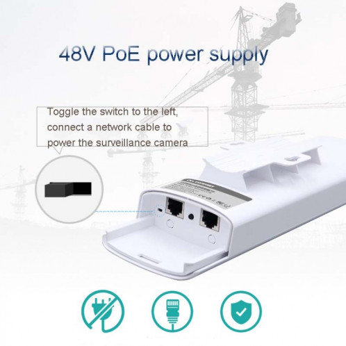 2 pcs Comfamp E314n 300Mbps Couvre 5 kilomètres de la station de base WiFi Pont sans fil, Type de plug: UK Plug SC92031140-012