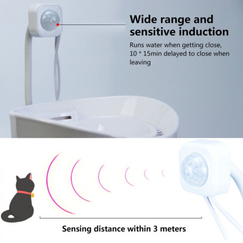 Y0101 Capteur radar infrarouge extérieur intelligent pour distributeur d'eau pour animaux de compagnie SH53221597-09