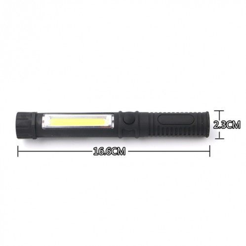 Multifonction Portable Mini COB LED Lampe de travail de style stylo de travail extérieur (Noir) SH501B1529-011