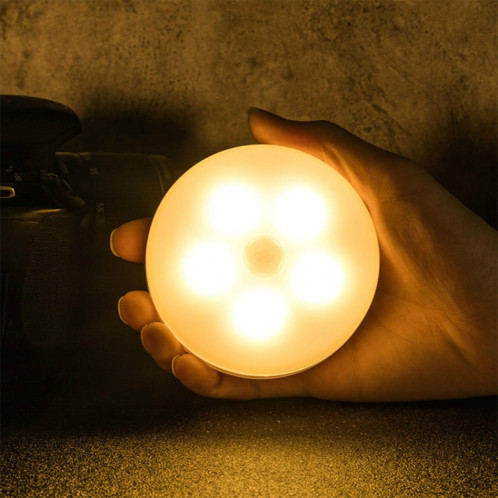 Lampe de table de chevet de chambre à coucher de contrôle de veilleuse à induction intelligente du corps humain LED, style: rechargeable (lumière chaude) SH902A486-09