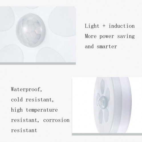 Lampe de table de chevet de chambre à coucher de contrôle de veilleuse à induction intelligente du corps humain à LED, style: rechargeable (lumière blanche) SH902B249-09