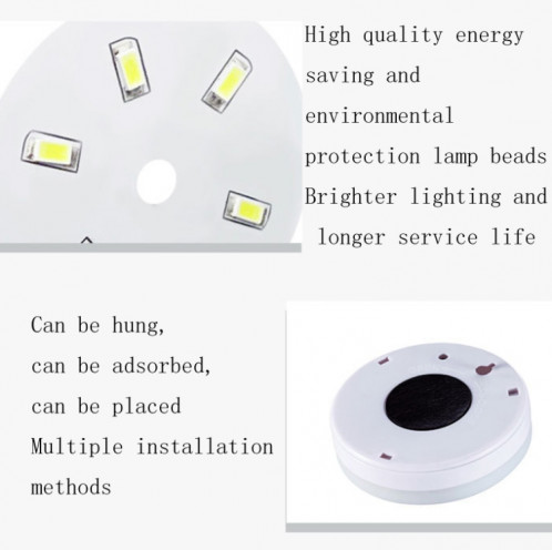 Lampe de table de chevet de chambre à coucher de contrôle de veilleuse à induction intelligente du corps humain à LED, style: rechargeable (lumière blanche) SH902B249-09