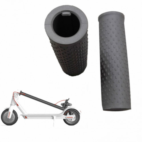 Une paire de poignées de voiture en silicone pour scooter électrique Xiaomi remplacent les poignées de voiture antidérapantes, taille: taille unique (gris clair) SH001B145-06