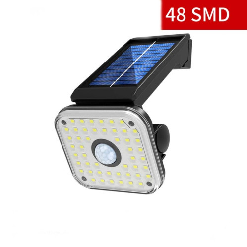 48 LED lumière murale solaire extérieur étanche corps humain induction lampe de jardin réverbère SH39011425-08