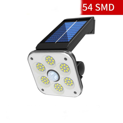54 LED lumière murale solaire extérieur étanche corps humain induction lampe de jardin réverbère SH3902430-08