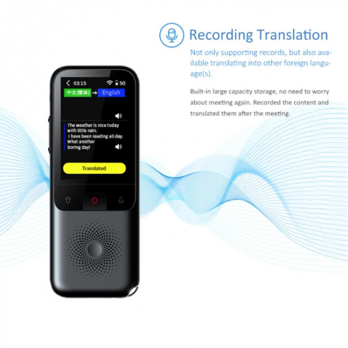 Traduction intelligente de langue d'intelligence artificielle de WIFI de traducteur vocal SH69281797-07